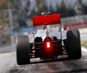 yapboz Lewis Hamilton - McLaren - Barcelona 2010